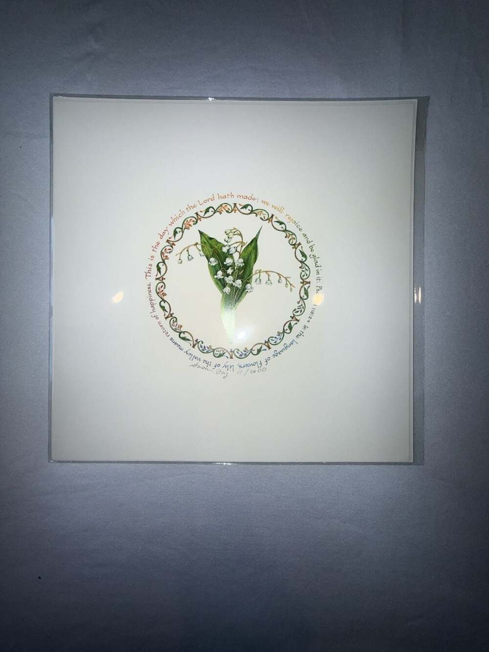 Susan Loy Lily of the Valley Psalm 118:24 Signed Numbered Art Print